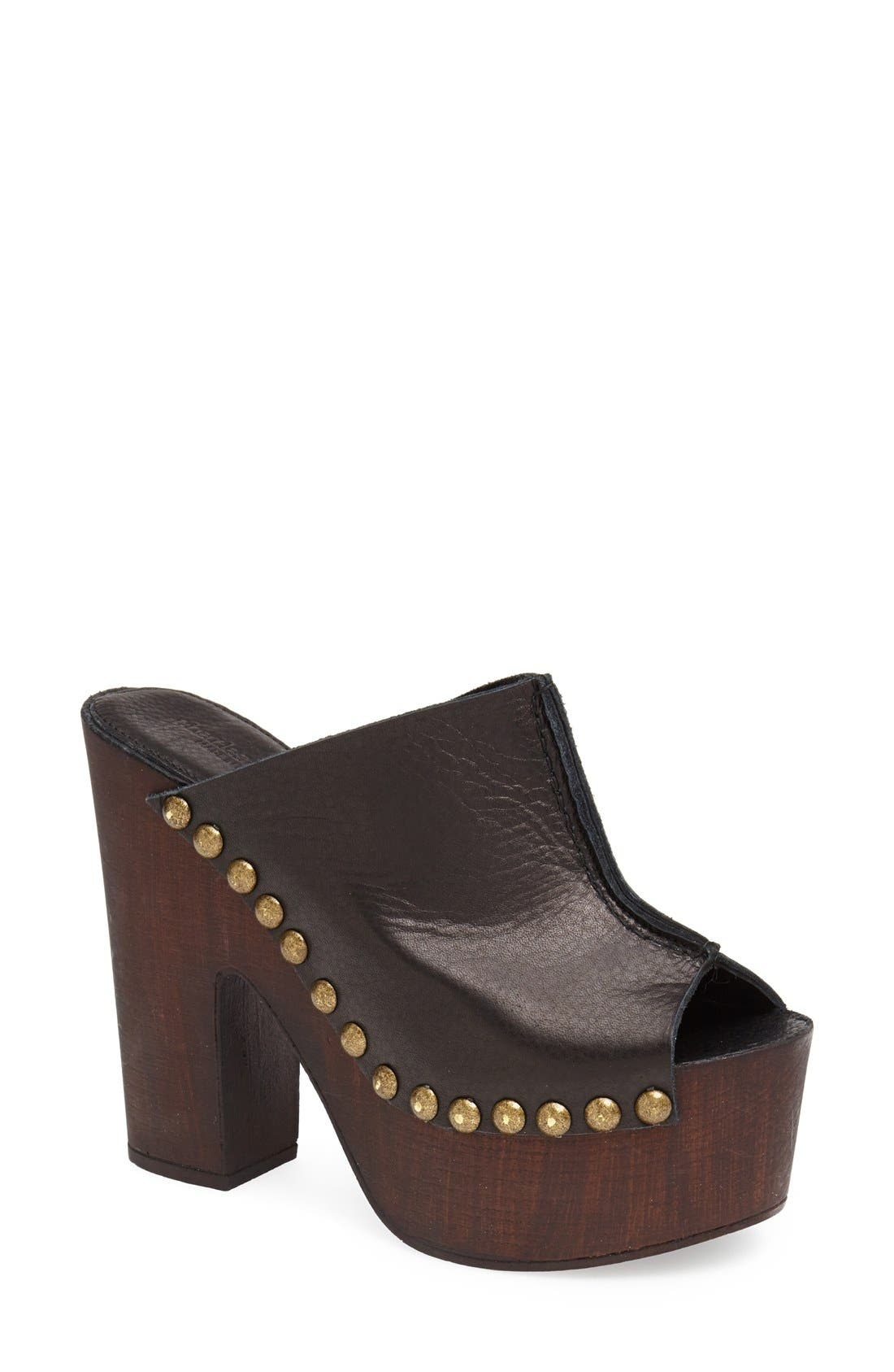 Charles David 'Sacche' Leather Clog, Main, color, 