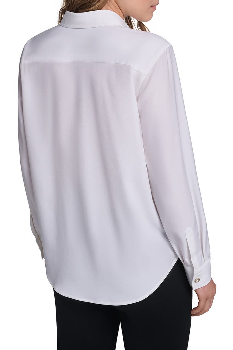 Karl Frames Button Front Shirt, Alternate, color, SOFT WHITE