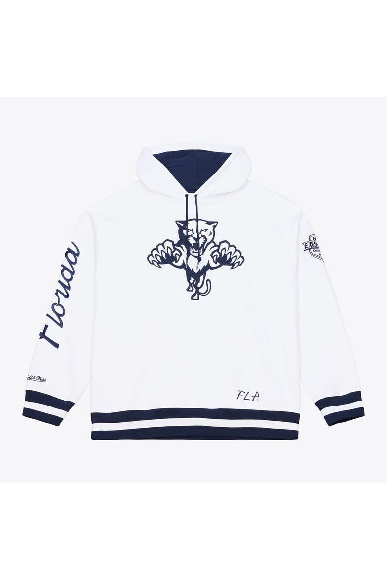 Men's Mitchell & Ness  White Florida Panthers Arctic Fleece Hoodie, Main, color, White