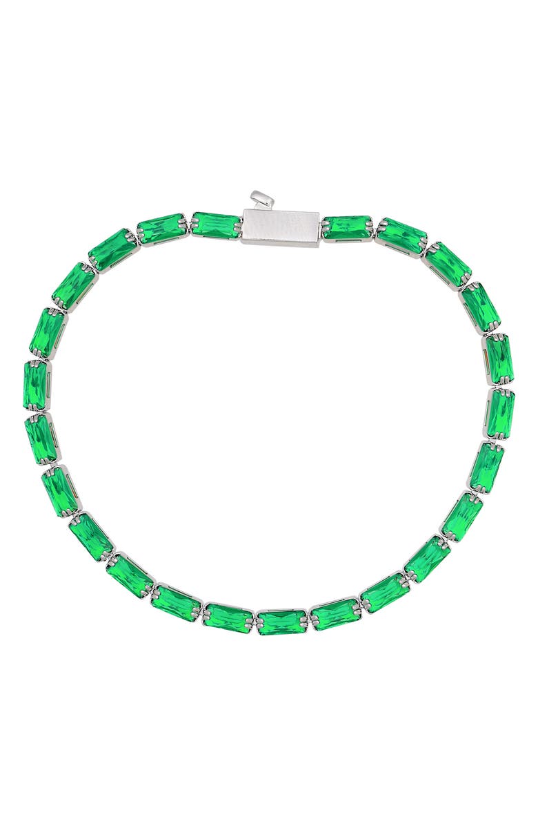 Vince Camuto Crystal Tennis Bracelet, Alternate, color, Silver Tone