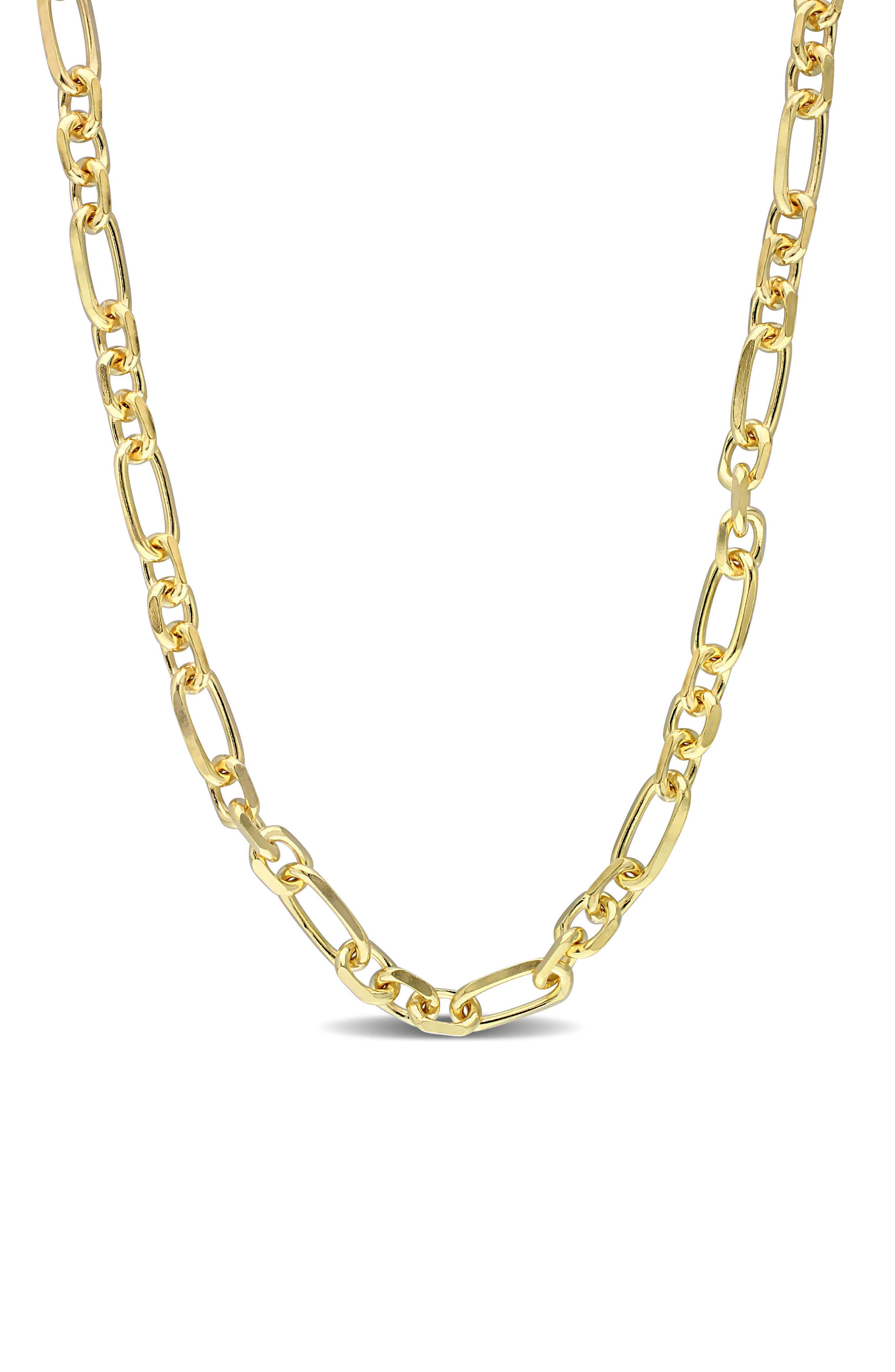 DELMAR Men's Figaro Link Chain Necklace