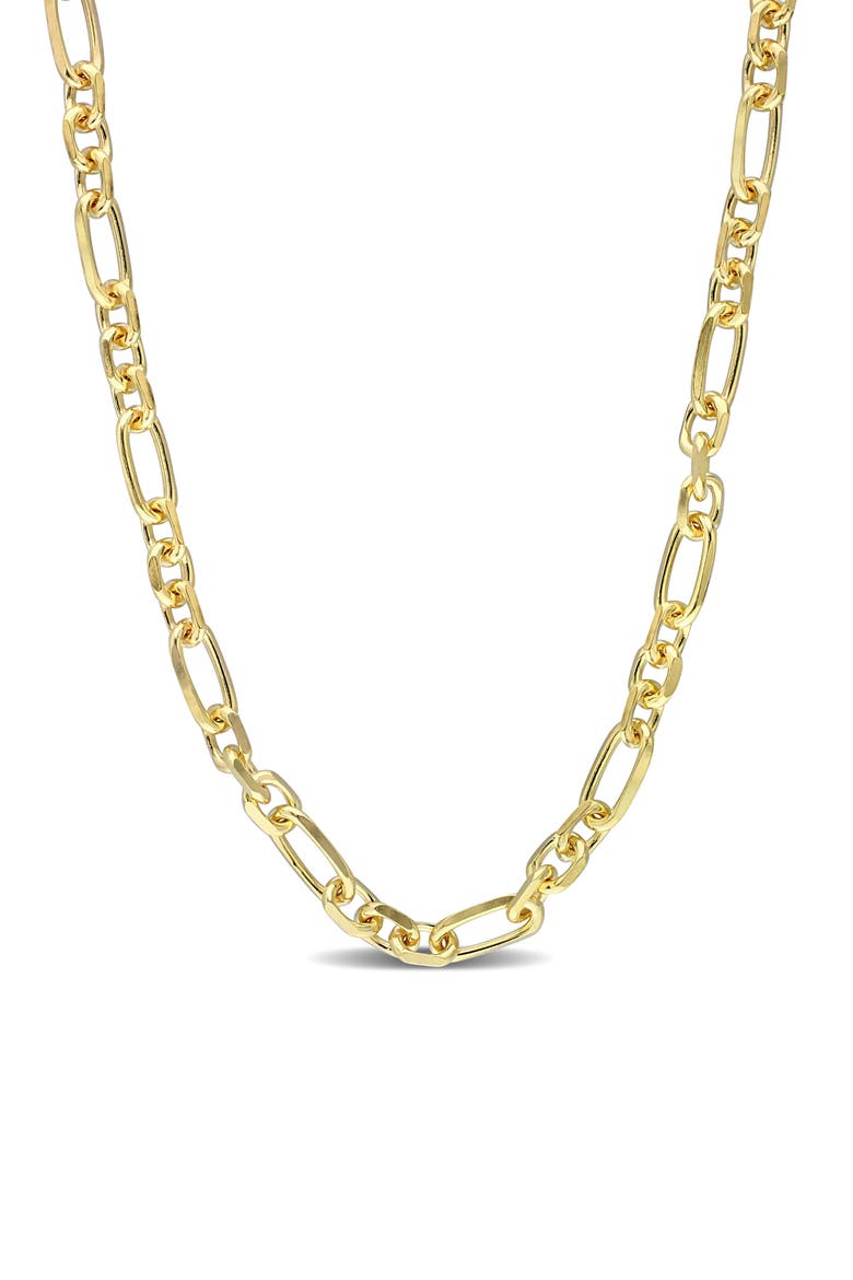 Men's Figaro Link Chain Necklace, Main, color, YELLOW