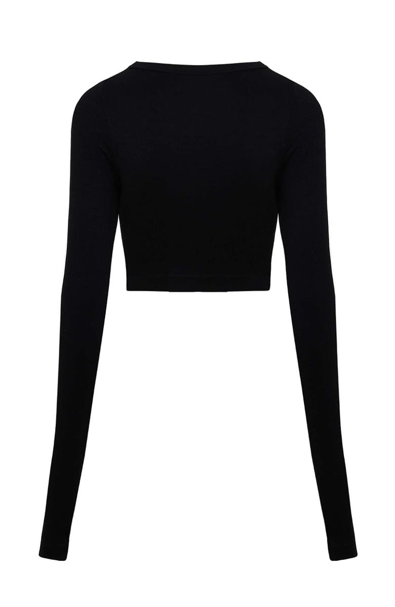 Nocturne Boat Neck Knit Crop Top, Alternate, color, 