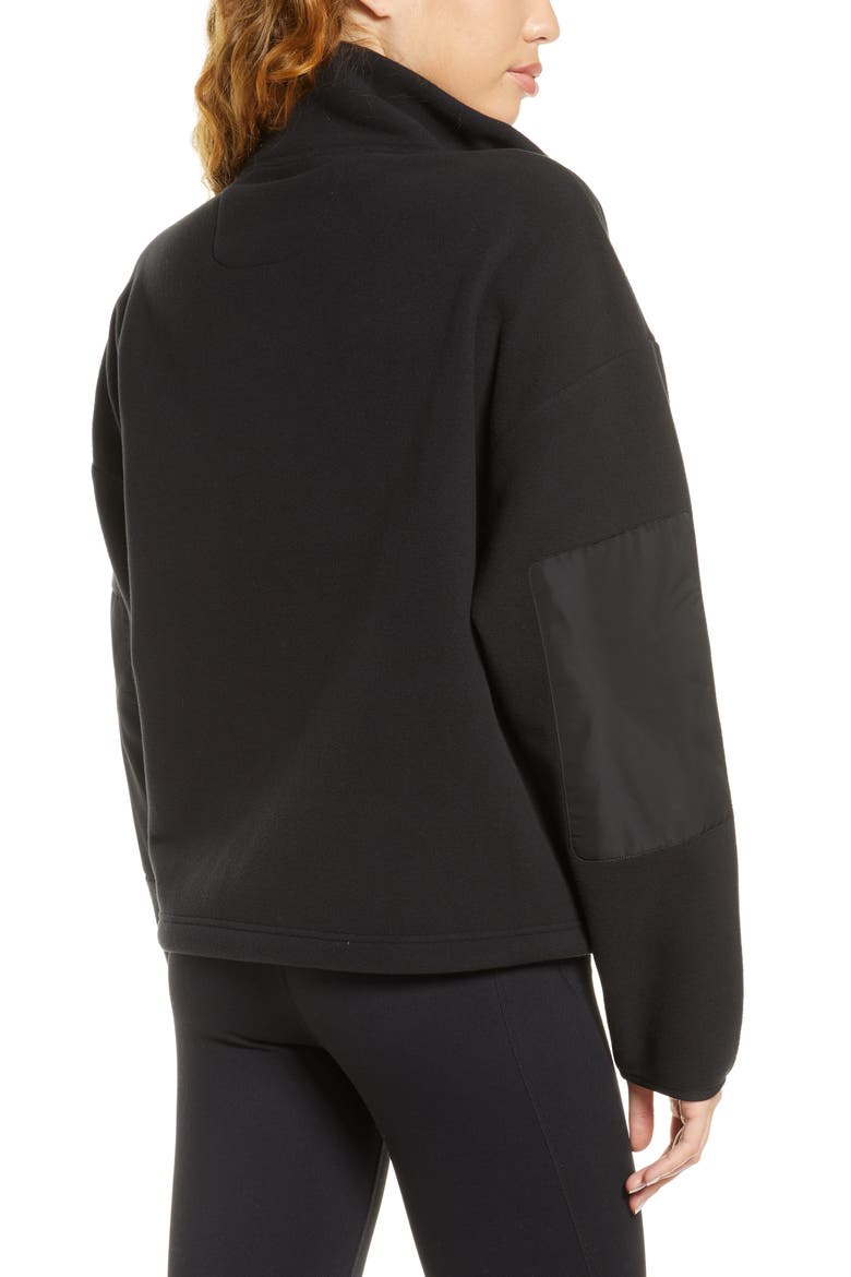 Blackcomb Polar Fleece Half Zip Pullover, Alternate, color, BLACK