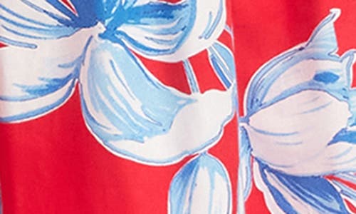 Karen Kane Tiered Puff Sleeve A-line Dress In Print