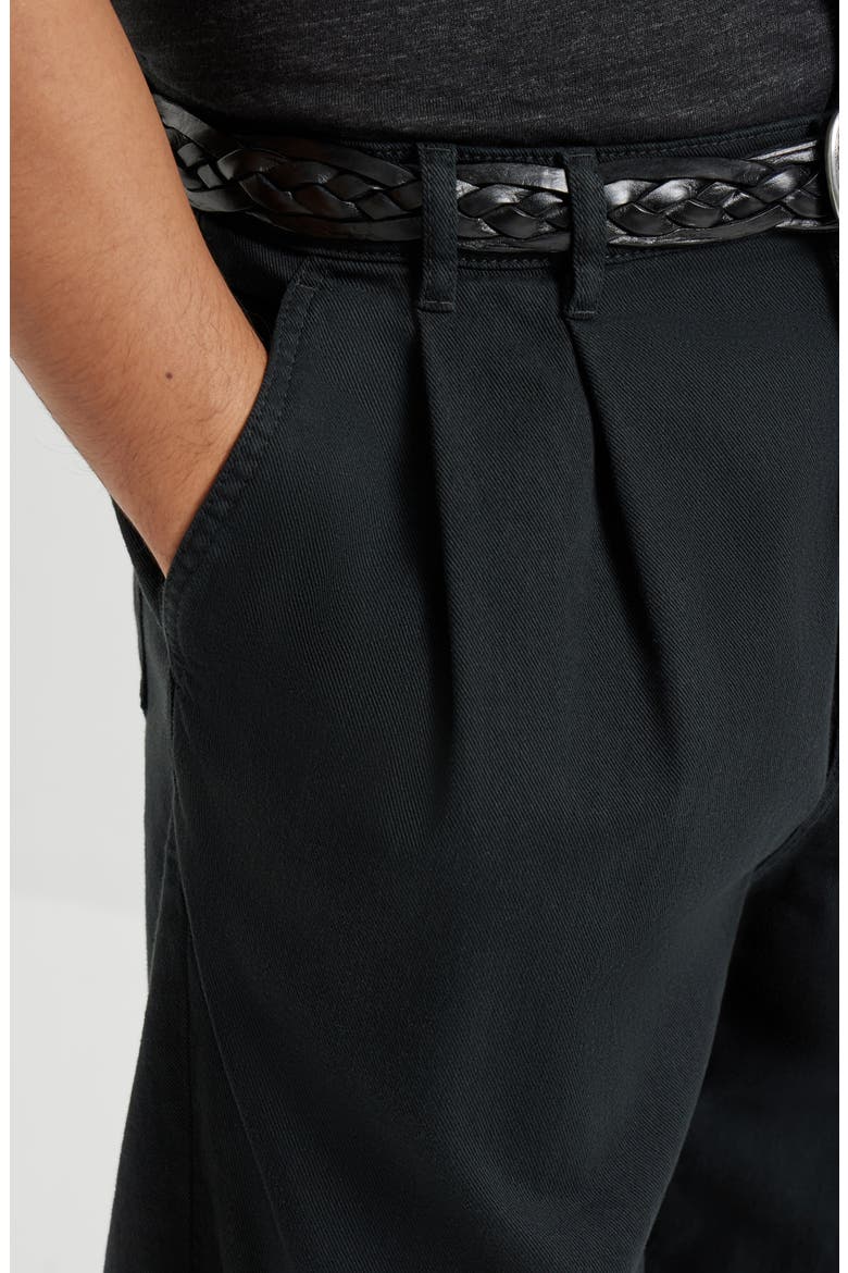 Lightweight denim trousers, Alternate, color, Black