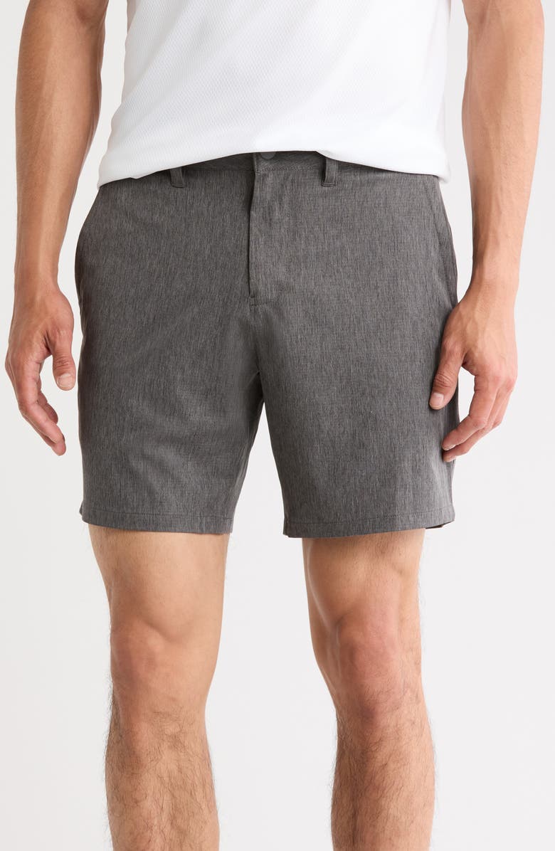 Z by Zella Interbay 7-Inch Shorts, Main, color, Grey Forged