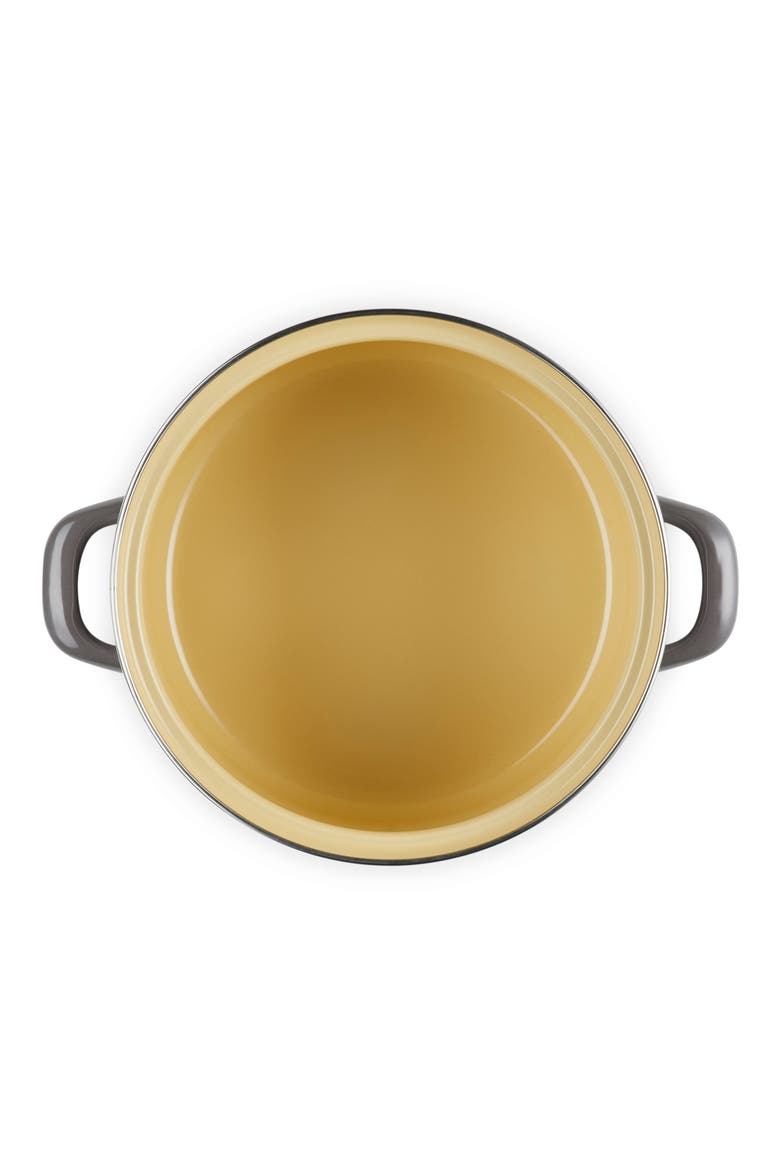 Enameled Stainless Steel Petite Stock Pot, Alternate, color, OYSTER