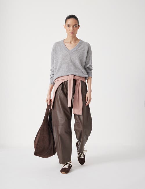 Hush Scarlett Cashmere V Neck Sweater In Gray