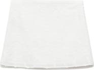 MANGO Floral Embroidery Cotton Miniskirt