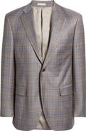 Peter Millar Hartford Classic Fit Plaid Wool Sport Coat