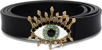 Kurt Geiger London Evil Eye Leather Belt | Nordstrom display picture 2