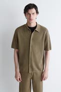 COS Knitted Linen Short-sleeved Shirt