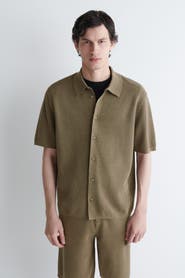 COS Knitted Linen Short-sleeved Shirt