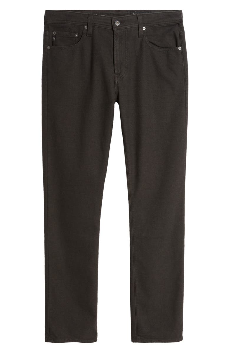 AG Everett Slim Straight Leg Brushed Cotton Twill Pants, Alternate, color, Sulfur Smooth Slate
