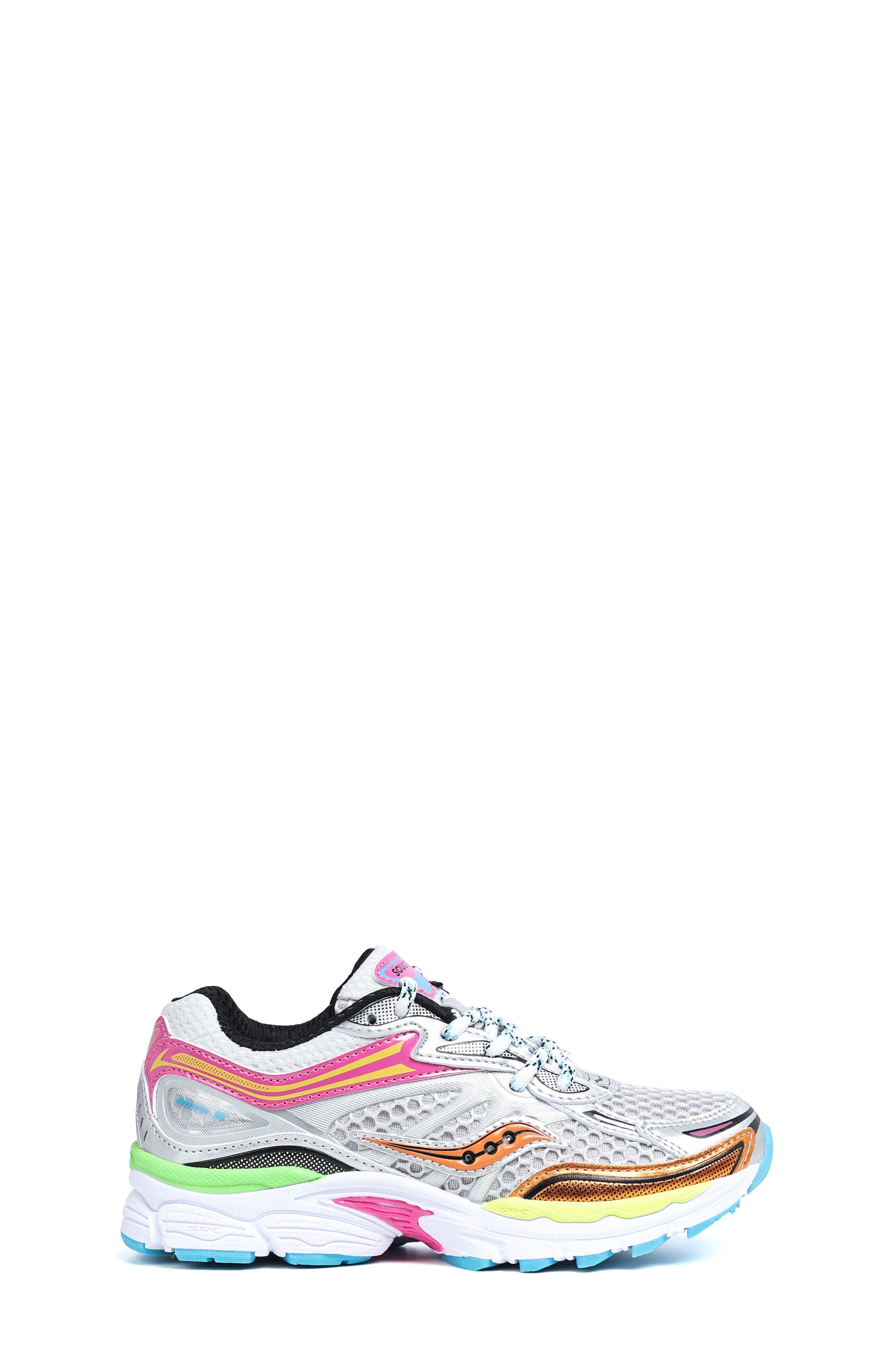 Saucony Kids' ProGrid Omni 9 Sneaker, Alternate, color, Silver/ Multi