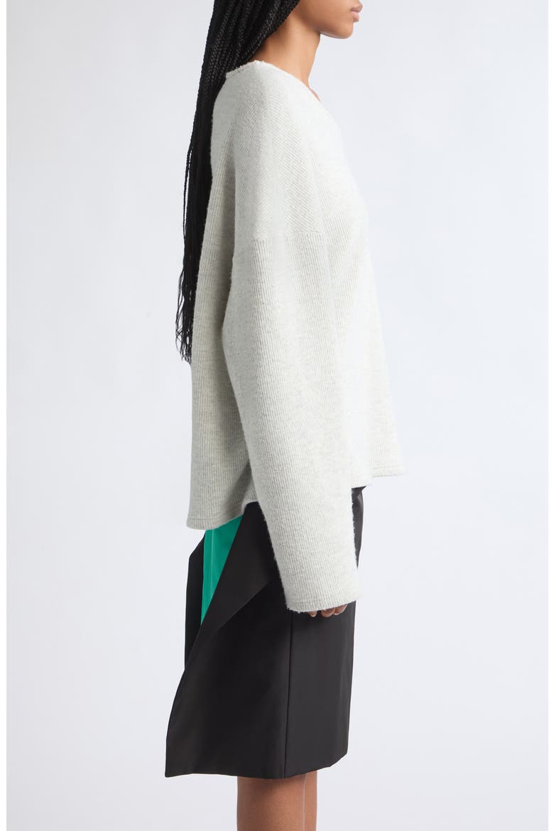 V-Neck Sweater, Alternate, color, WHITE