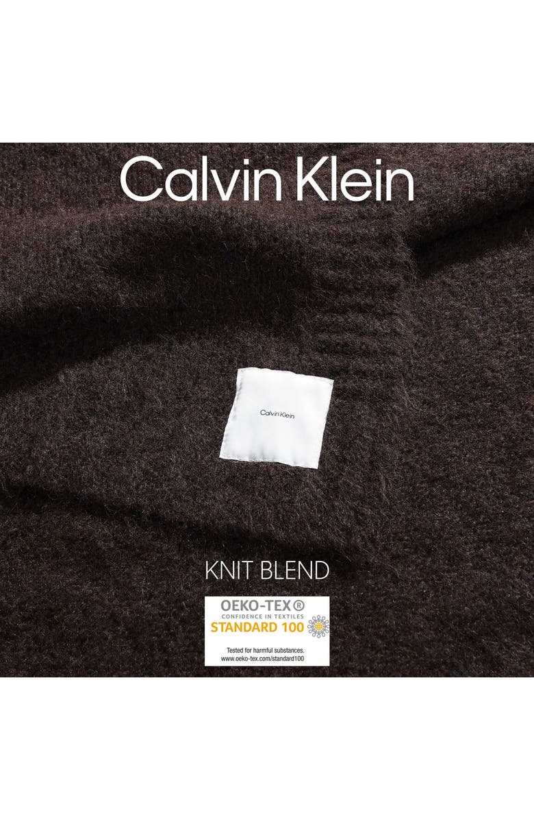 Calvin Klein Home Sweater Knit Throw Blanket, Alternate, color, Medium Brown