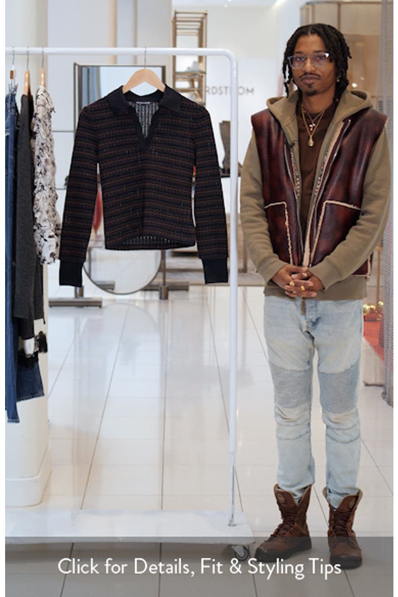 Kamal Stripe Polo Sweater video
