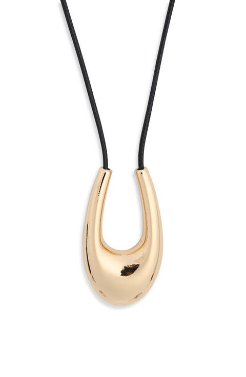 Corded Pendant Necklace