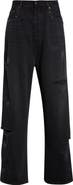 AMIRI Bones Studded Rip & Repair Baggy Jeans