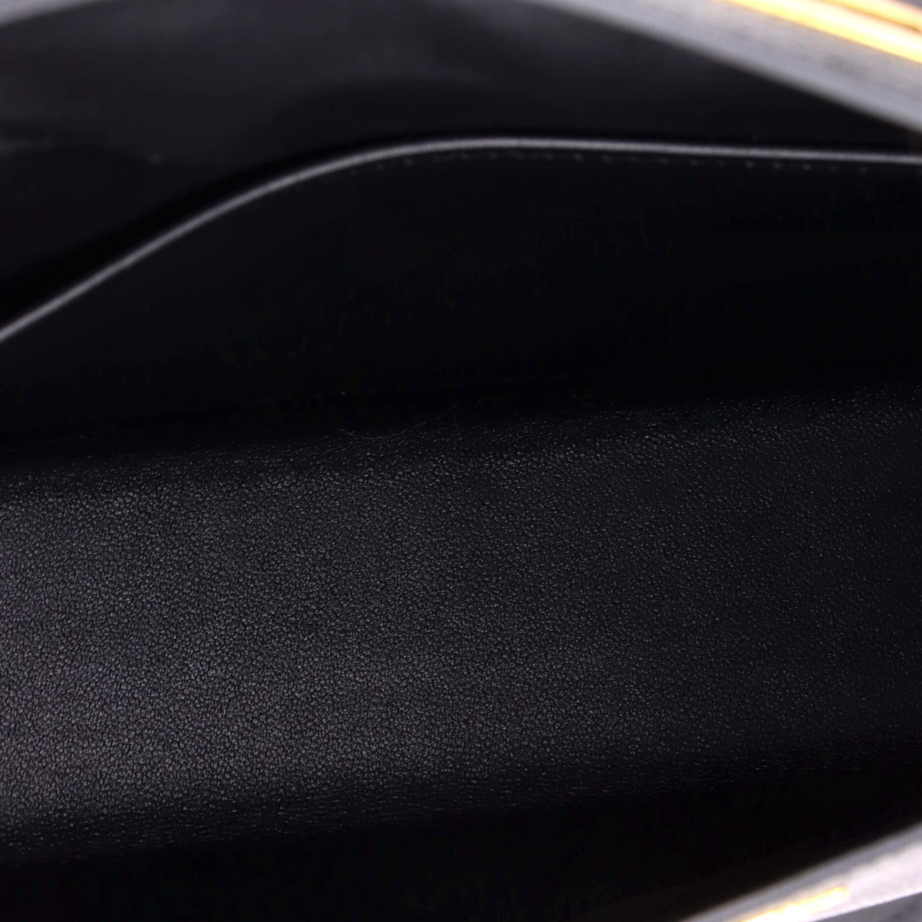 Pre-Owned Hermes Kelly Elan Shoulder Bag Epsom, Alternate, color, Noir