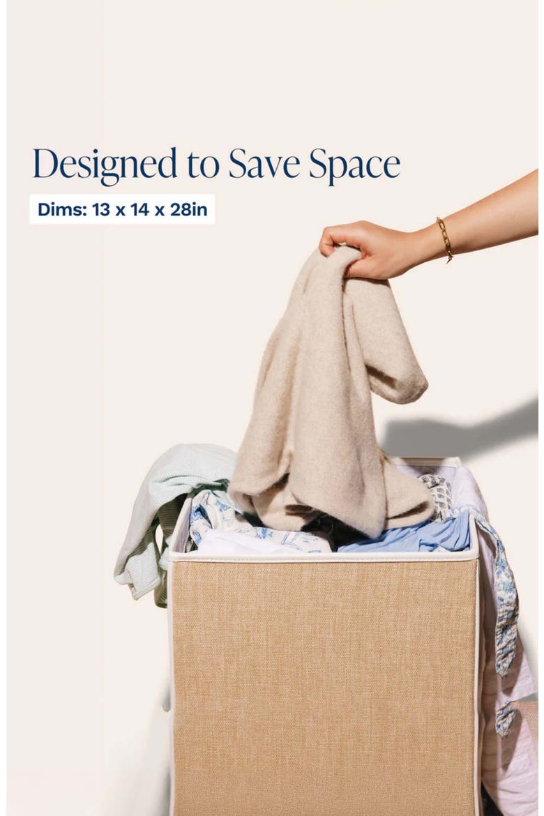 Laundry Hamper, Alternate, color, BEIGE