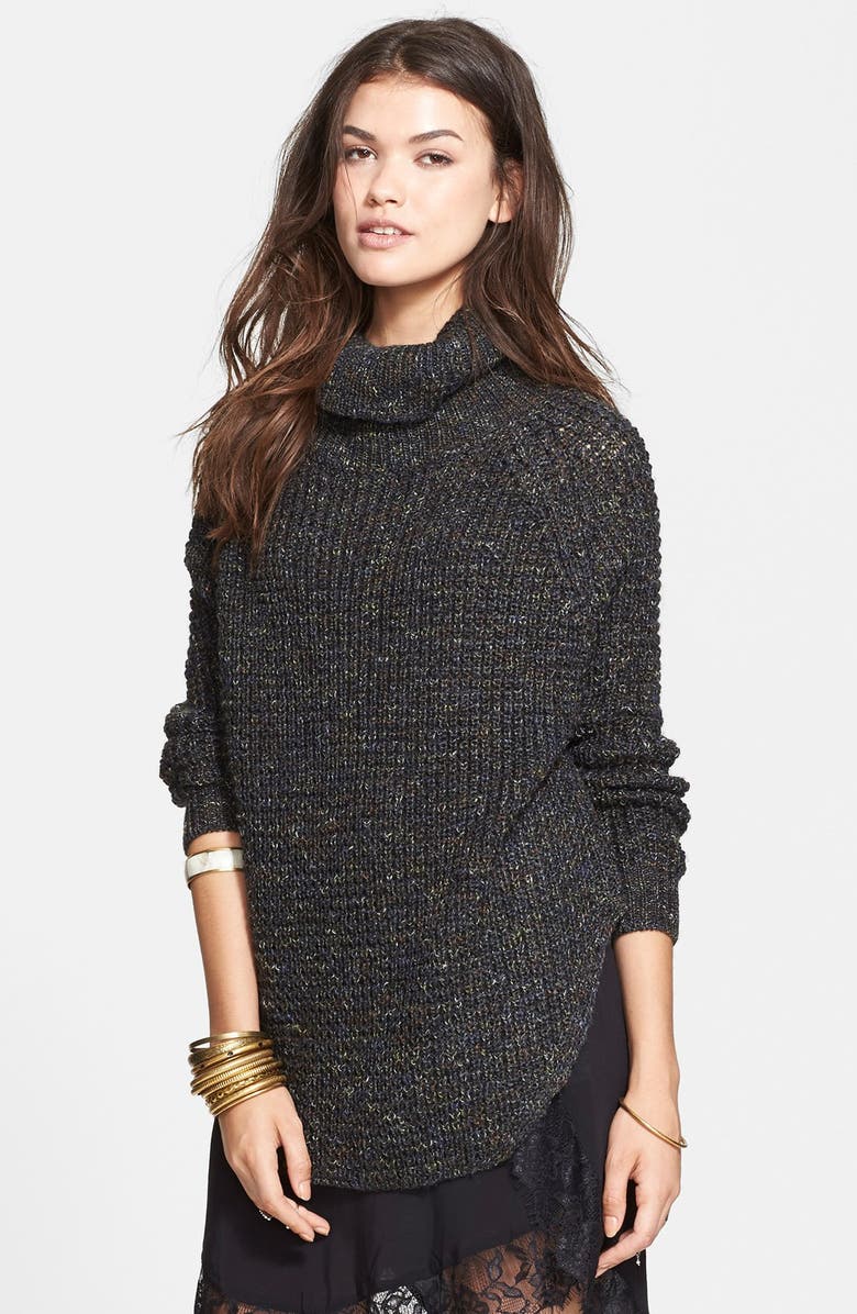 Free People Turtleneck Pullover, Main, color, 