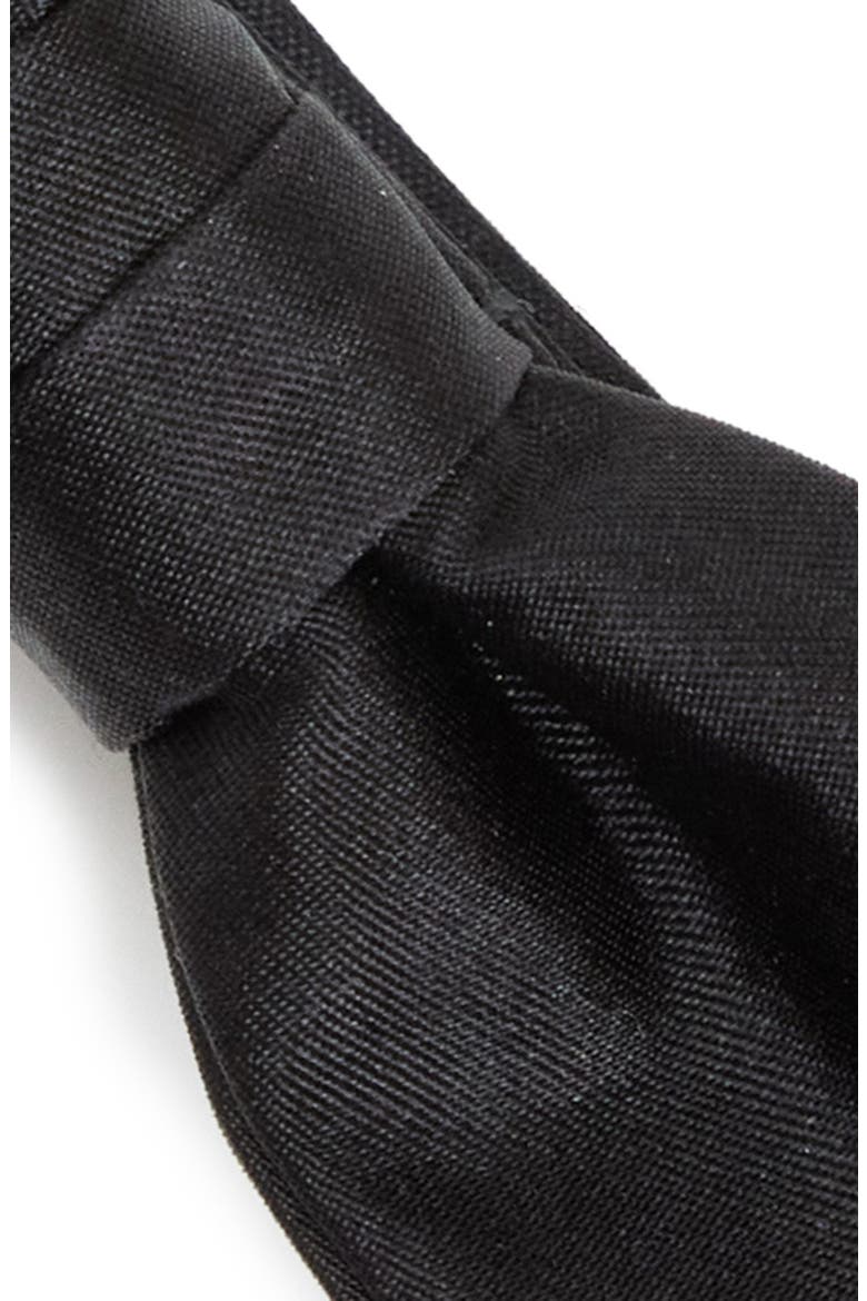 Pre-Tied Silk Bow Tie, Alternate, color, BLACK