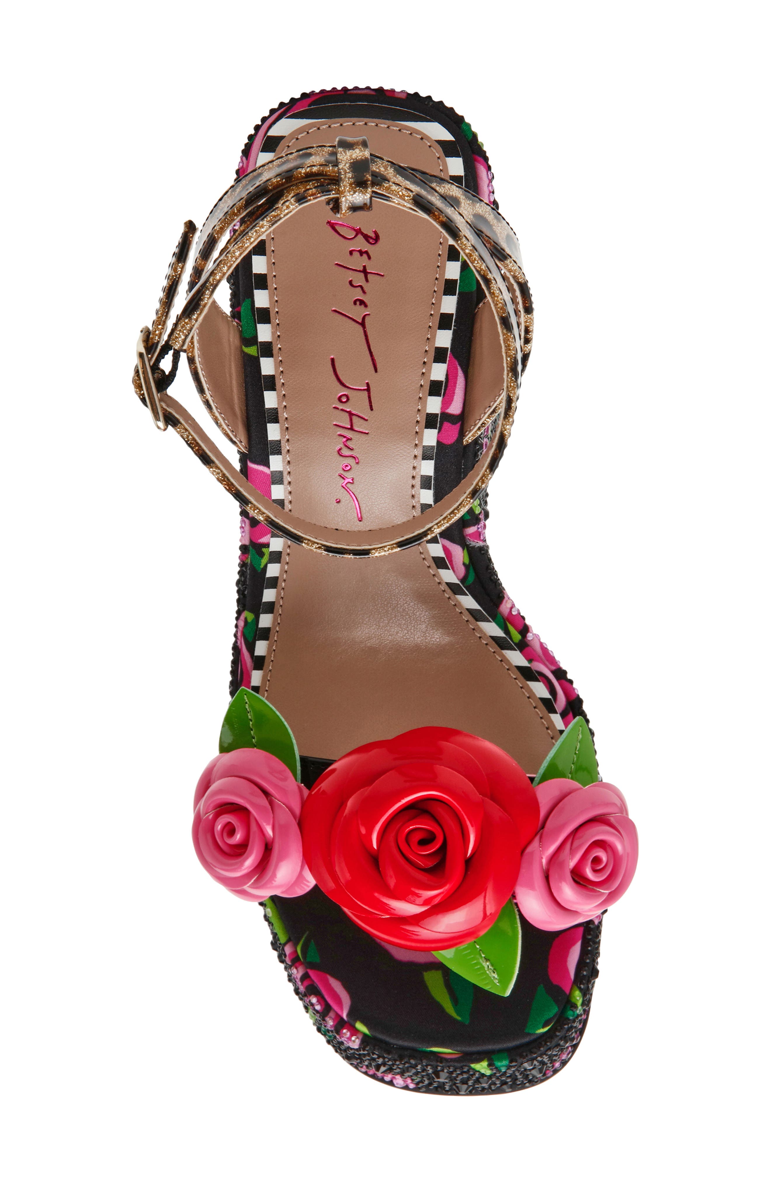 Betsey Johnson Lizzette Wedge Sandal, Alternate, color, 