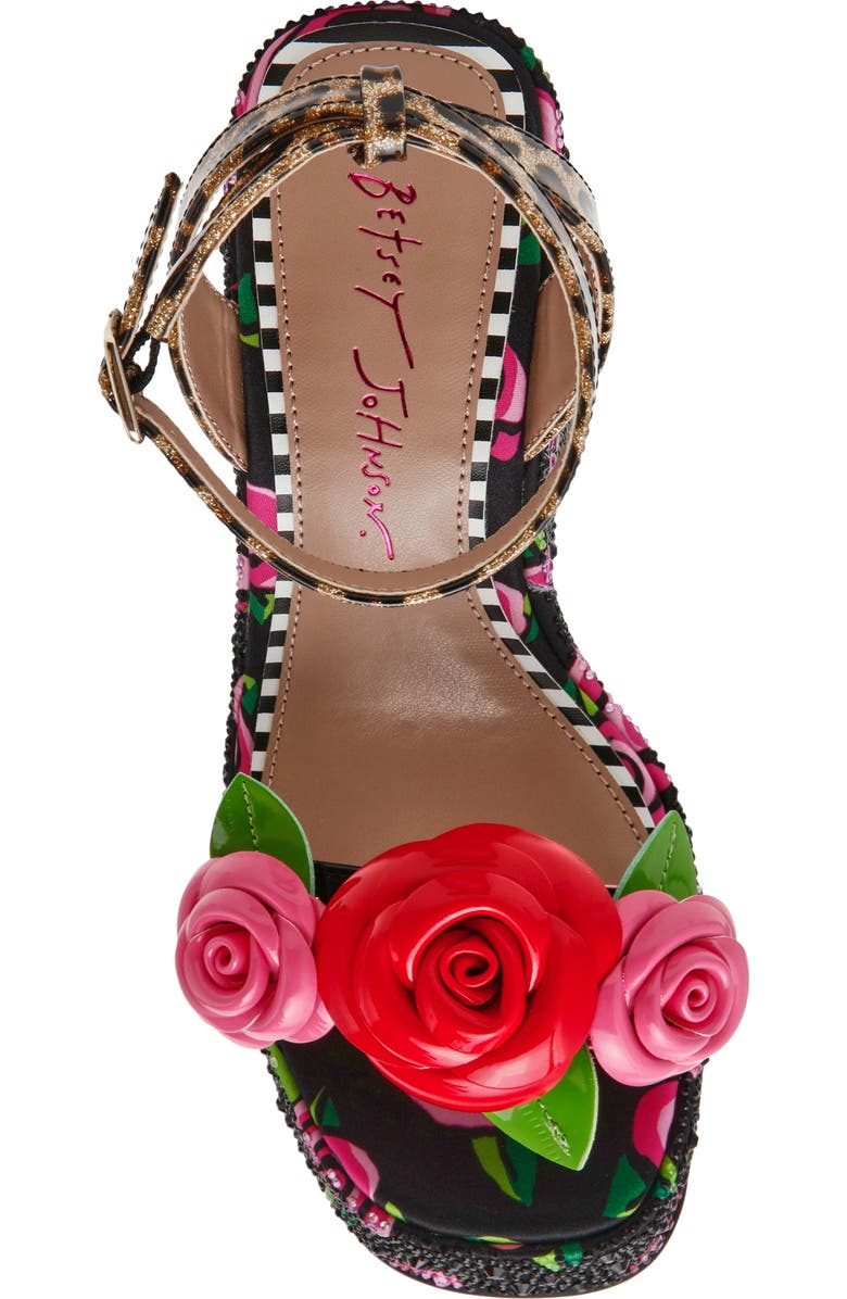 Betsey Johnson Lizzette Wedge Sandal, Alternate, color,