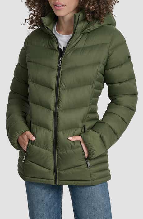 DKNY Cire Packable Hooded Puffer Jacket