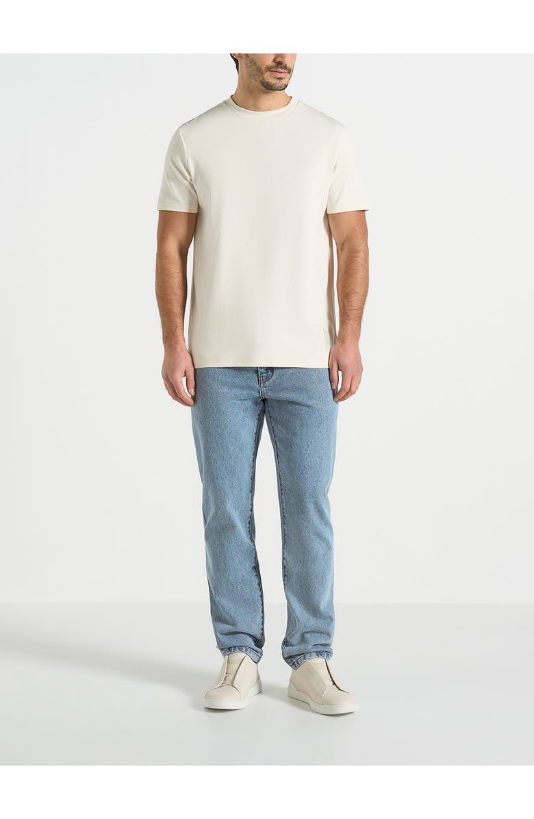 Manière De Voir DN001 Tapered Fit Jeans, Alternate, color, Mid Blue