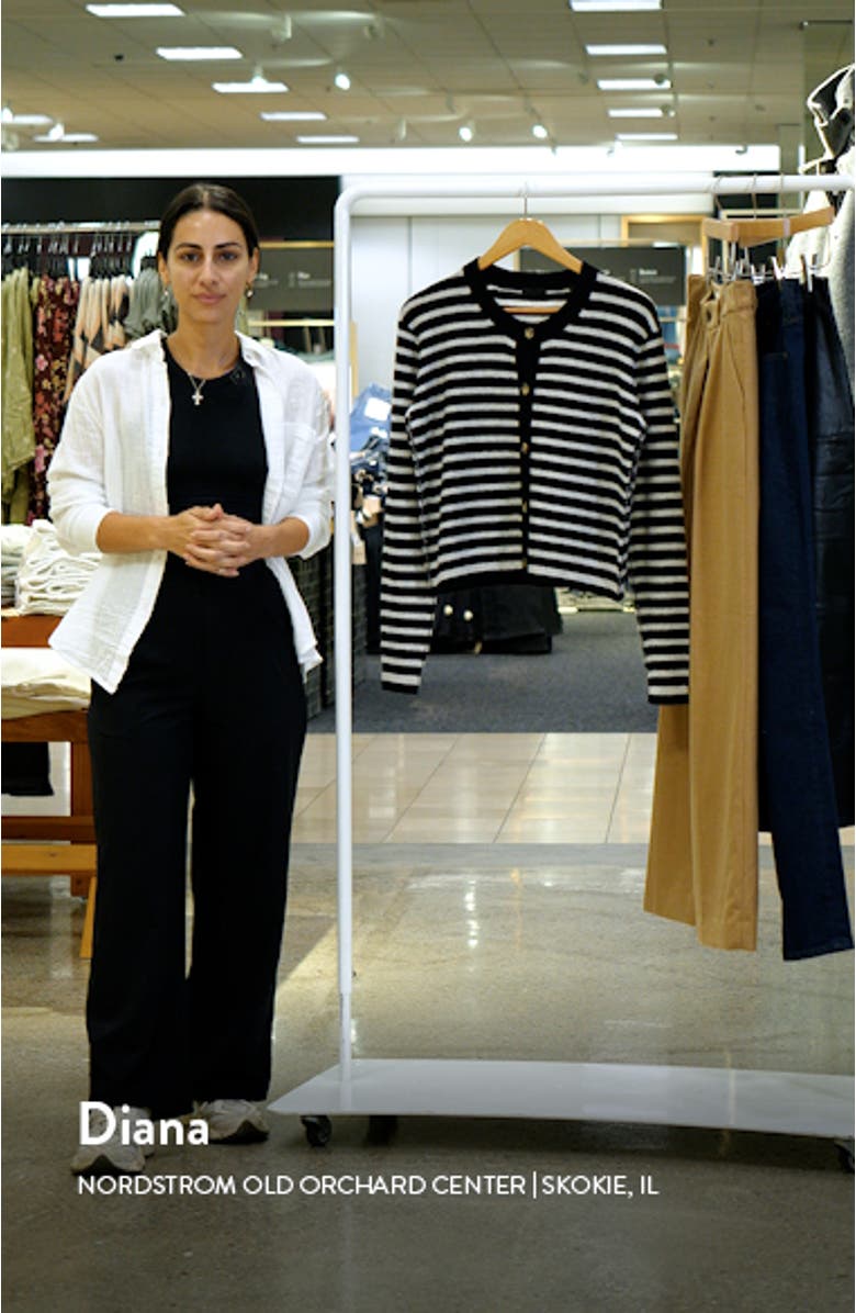 Stripe Wool & Cashmere Cardigan, sales video thumbnail