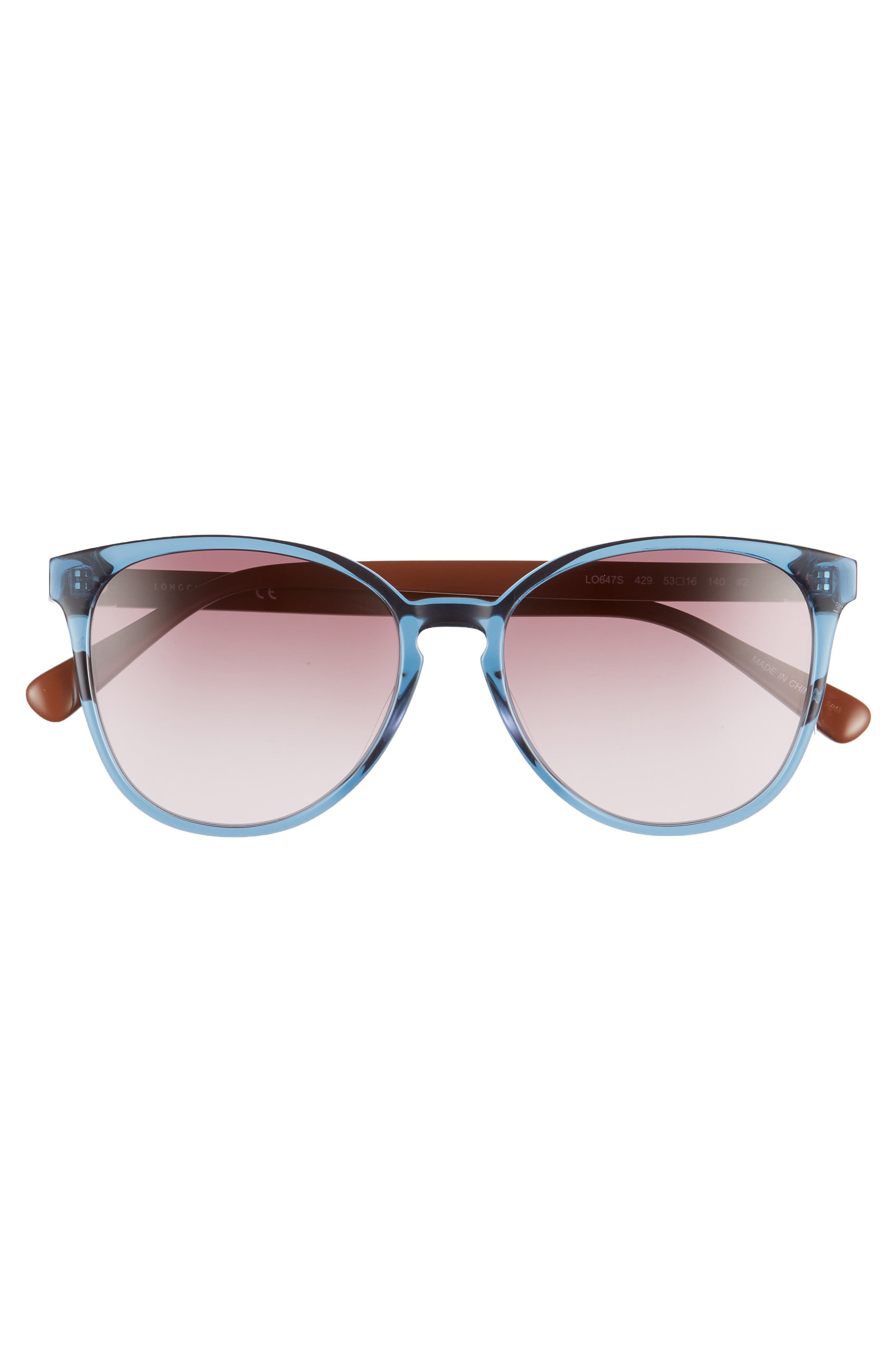 Longchamp Le Pliage 53mm Gradient Cat Eye Sunglasses (Women ...