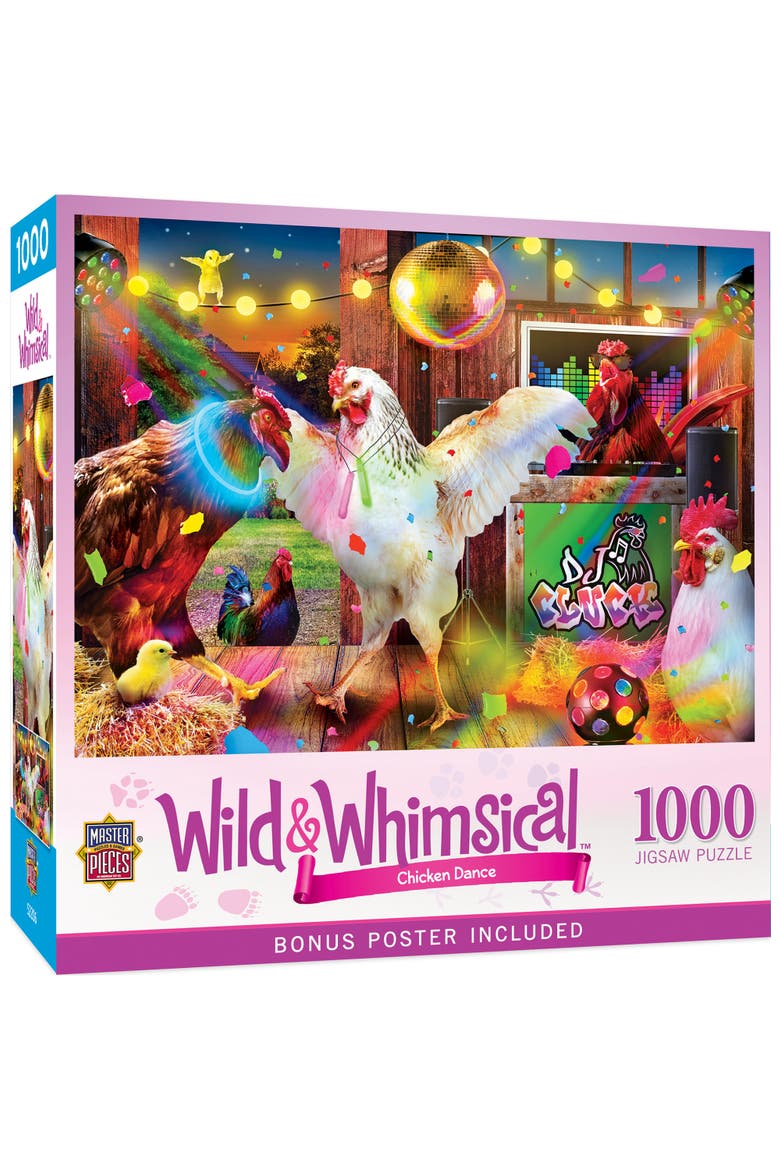 Chicken Dance 1000 Piece Jigsaw Puzzle, Main, color, Multicolor
