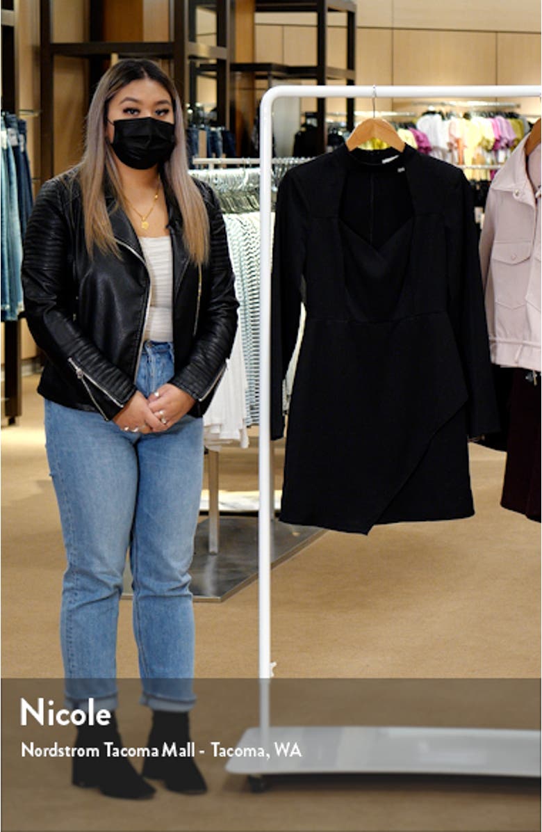 Gleely Long Sleeve Mock Neck Cutout Dress, sales video thumbnail