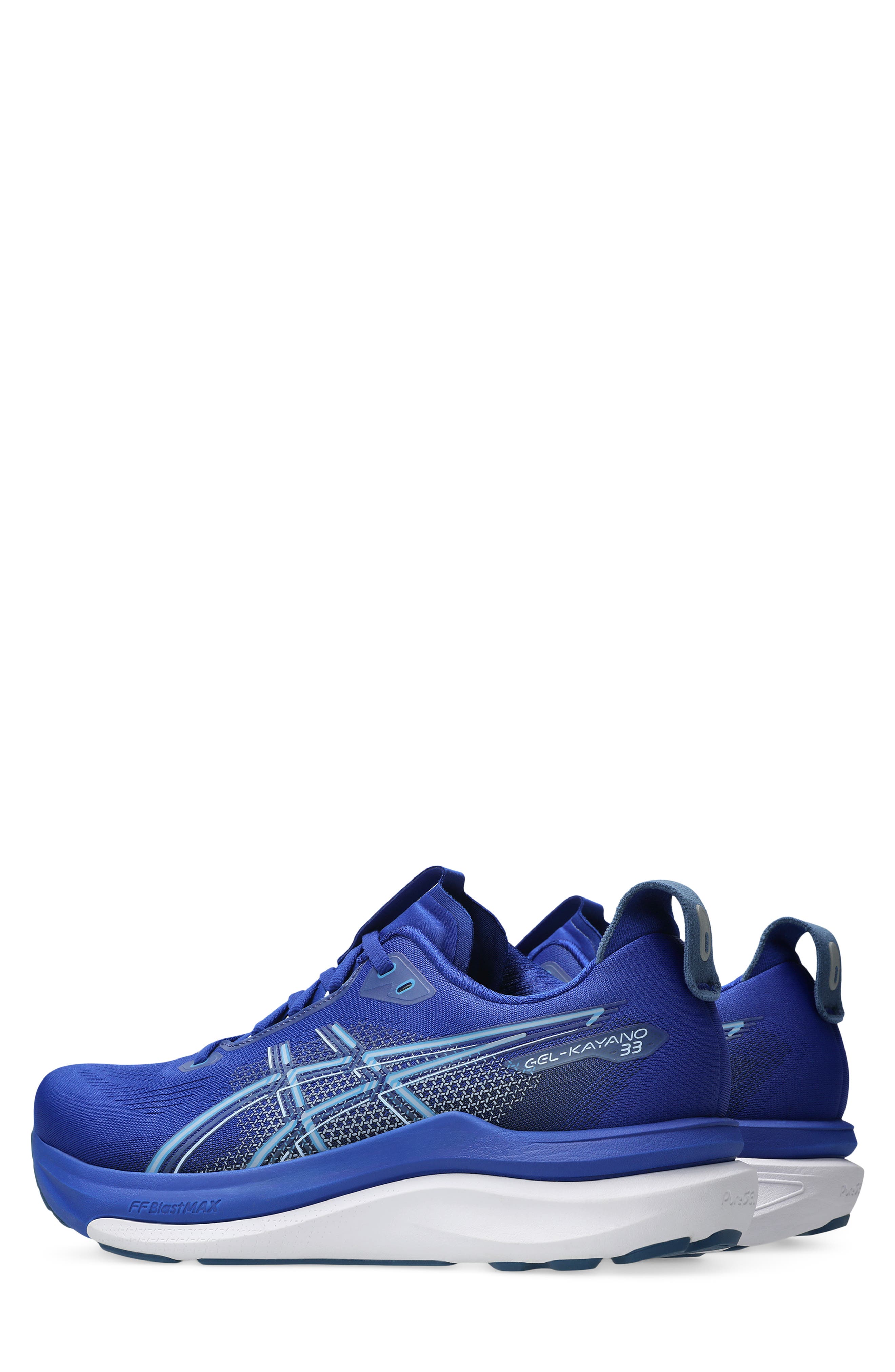 GEL-KAYANO® 33 Running Shoe, Alternate, color, PRUSSIAN BLUE/ WHITE