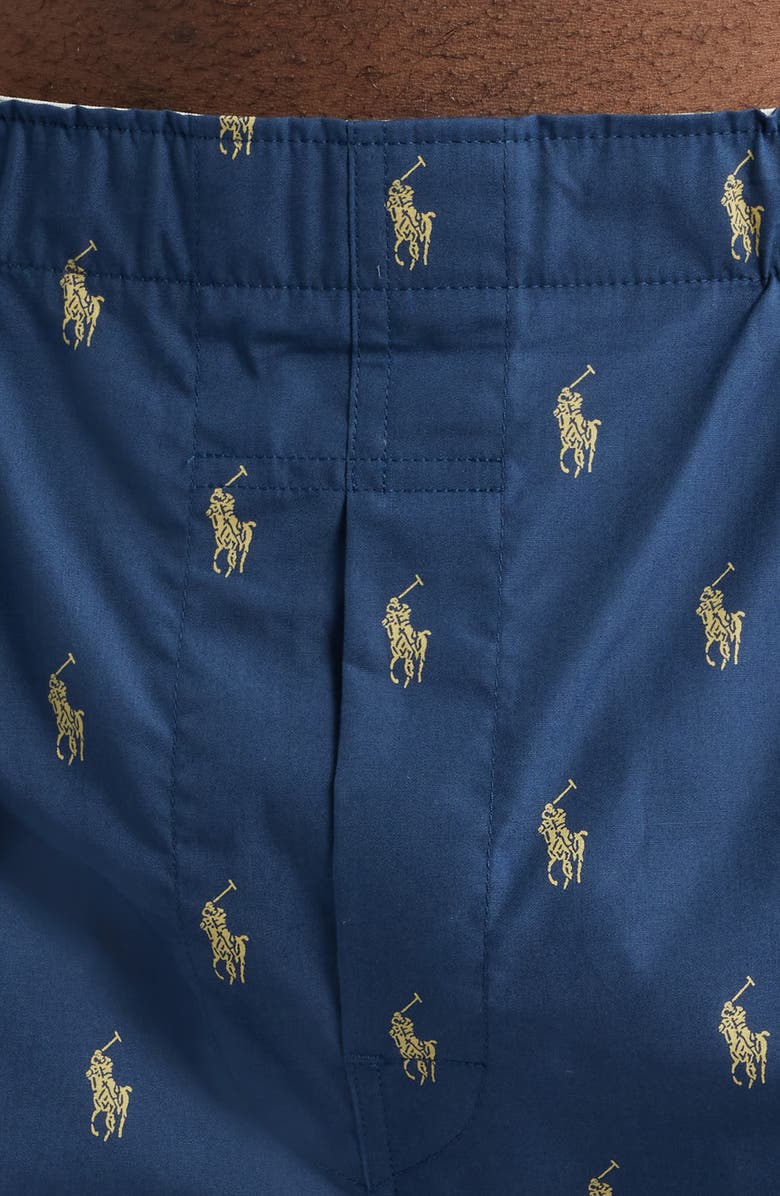 Polo Ralph Lauren Classic Fit Assorted 3-Pack Cotton Boxers, Alternate, color, Blue Multi/ Yellow Stripe