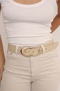 Ettika Sculpted Flow Leather Belt