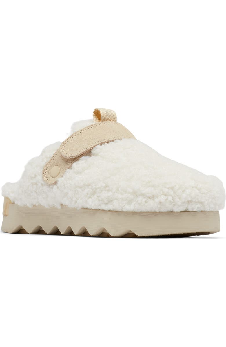 SOREL Viibe Faux Shearling Clog, Main, color, Natural/ Bleached Ceramic