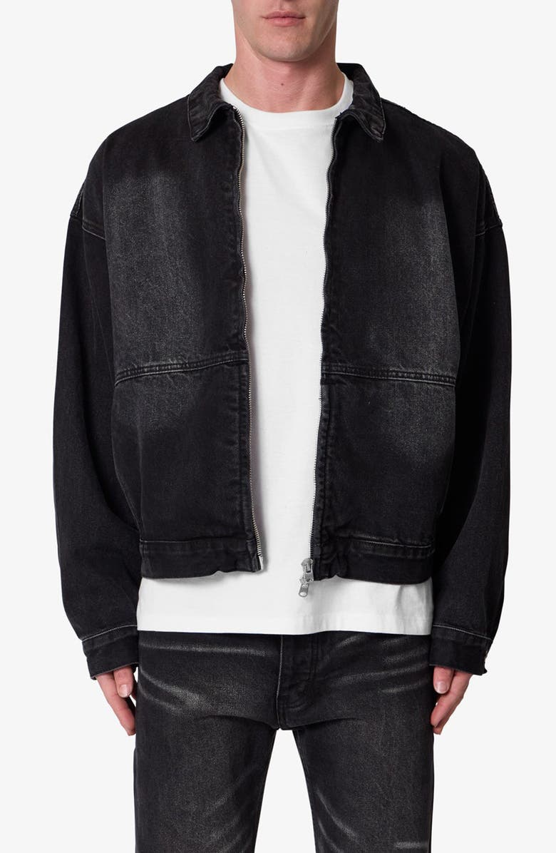 mnml Denim Chore Coat, Main, color, Washed Black