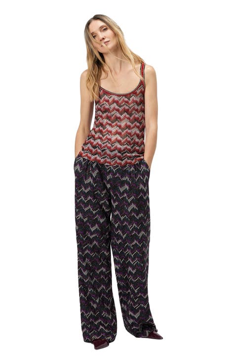 Viscose Tank Top With Round Neckline