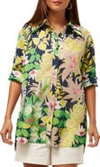 Trina Turk Button Up Swing Top