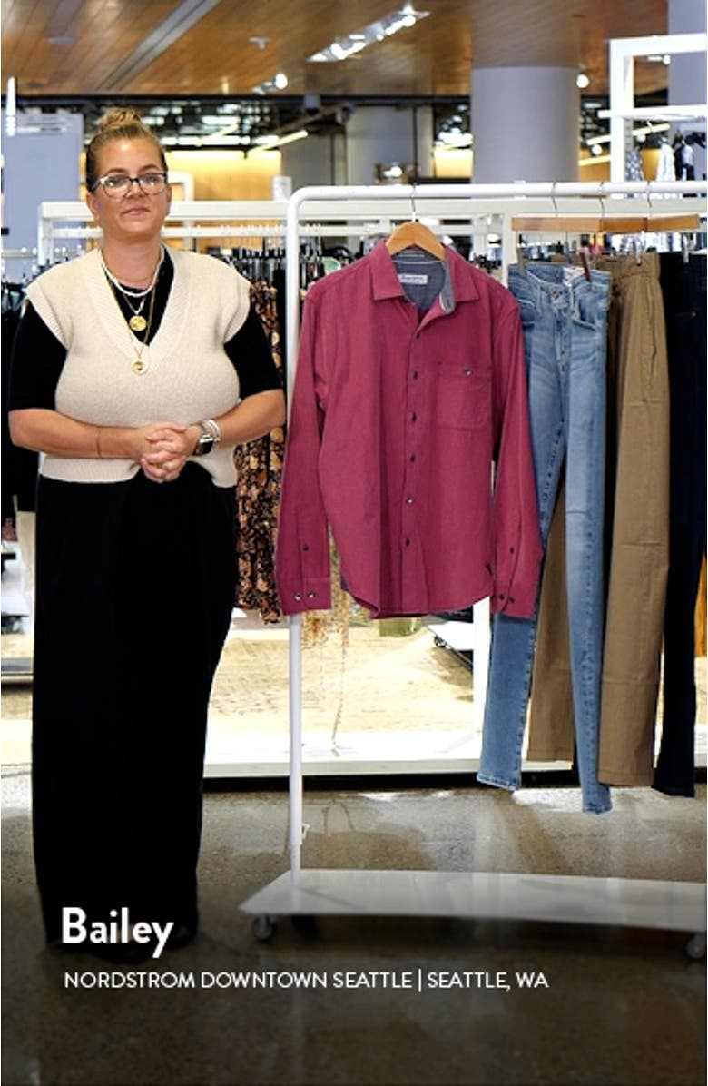 Sandwash Corduroy Button-Up Shirt, sales video thumbnail