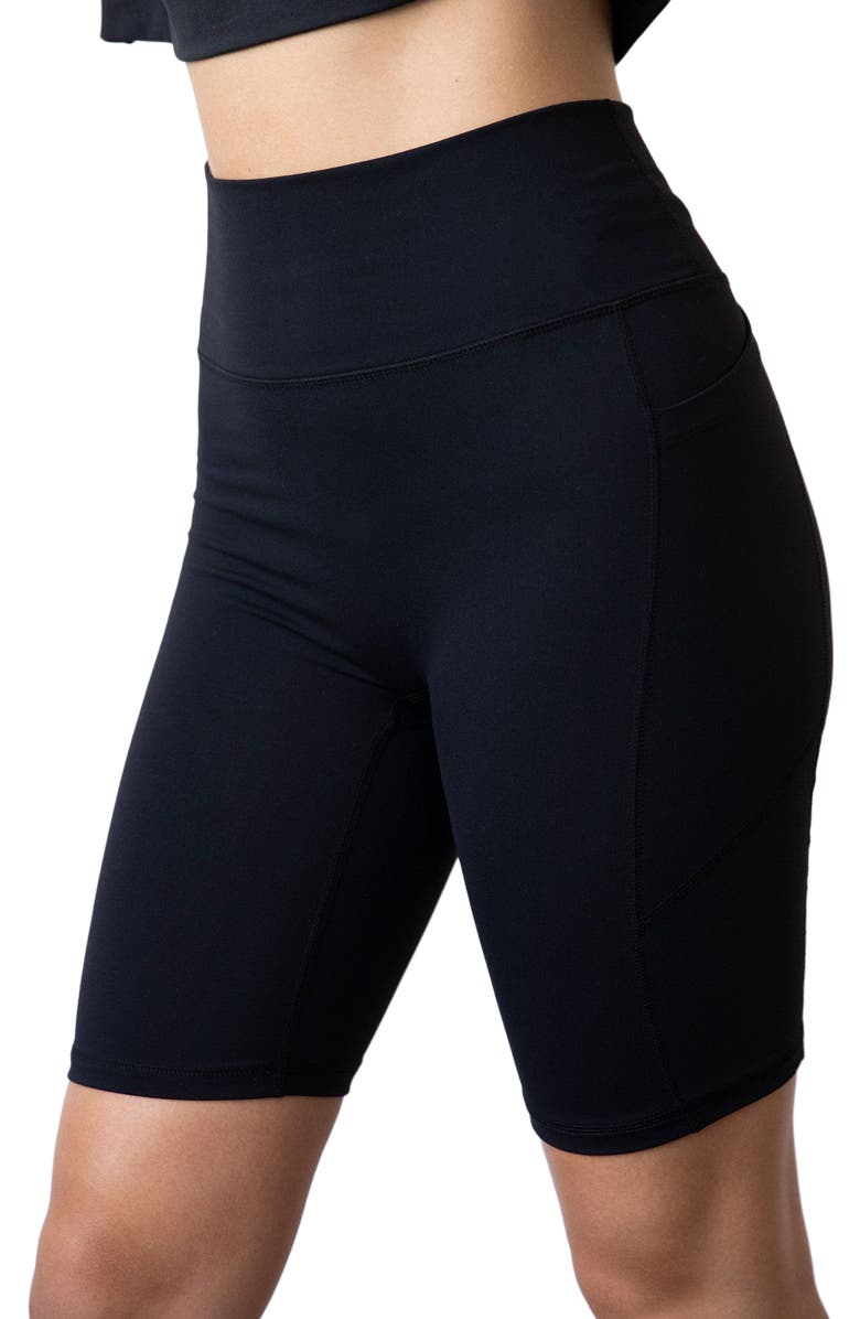 Rebody Active Making Moves Cloudlux Pocket Biker Shorts 8.5", Alternate, color, Metropolis Black