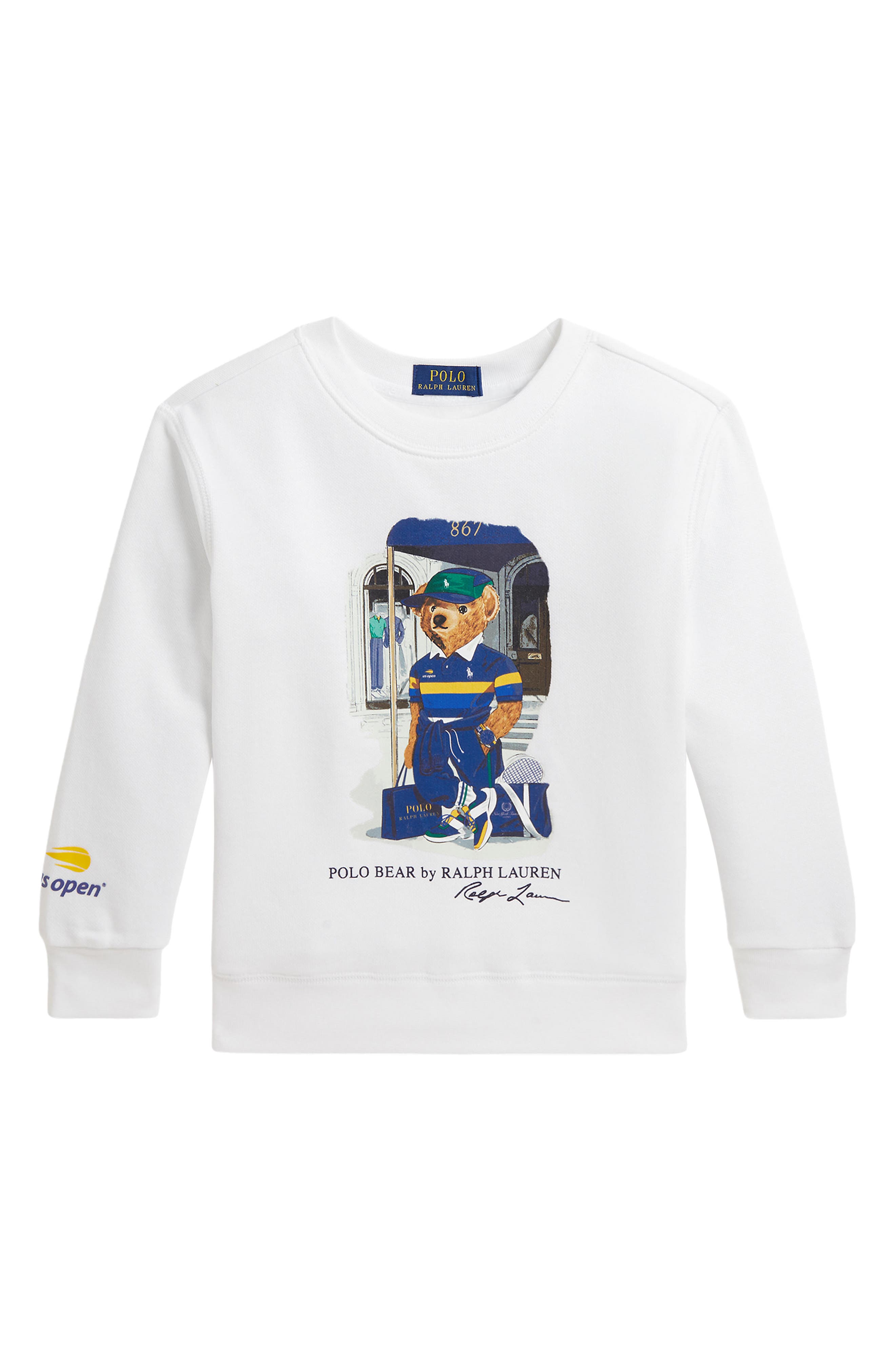 Polo Ralph Lauren Kids' US Open Polo Bear Crewneck Sweatshirt