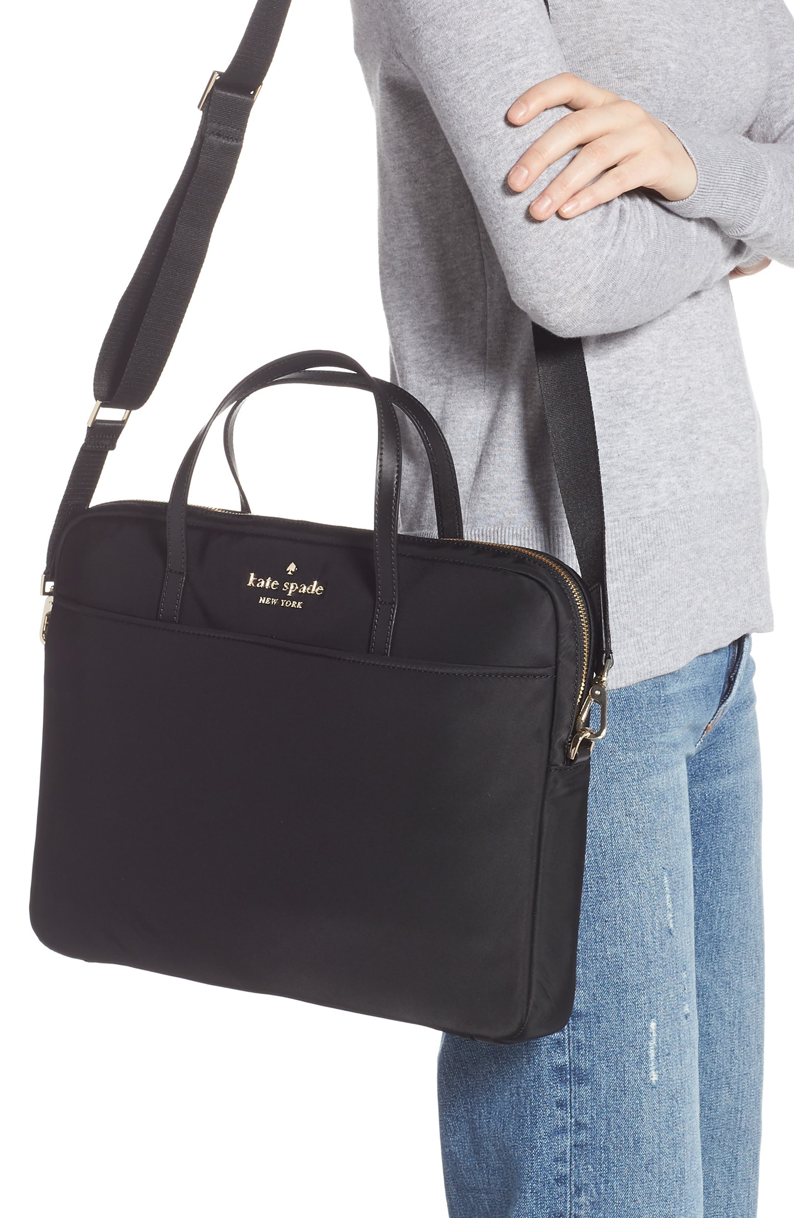 Kate Spade New York uni slim laptop commuter bag, Alternate, color, 
