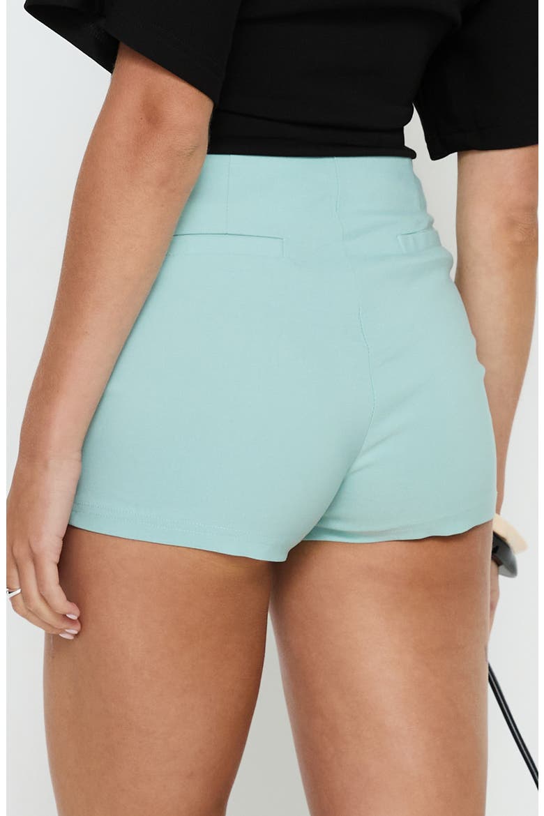 Viridian Belted Micro Shorts, Alternate, color, BLUE
