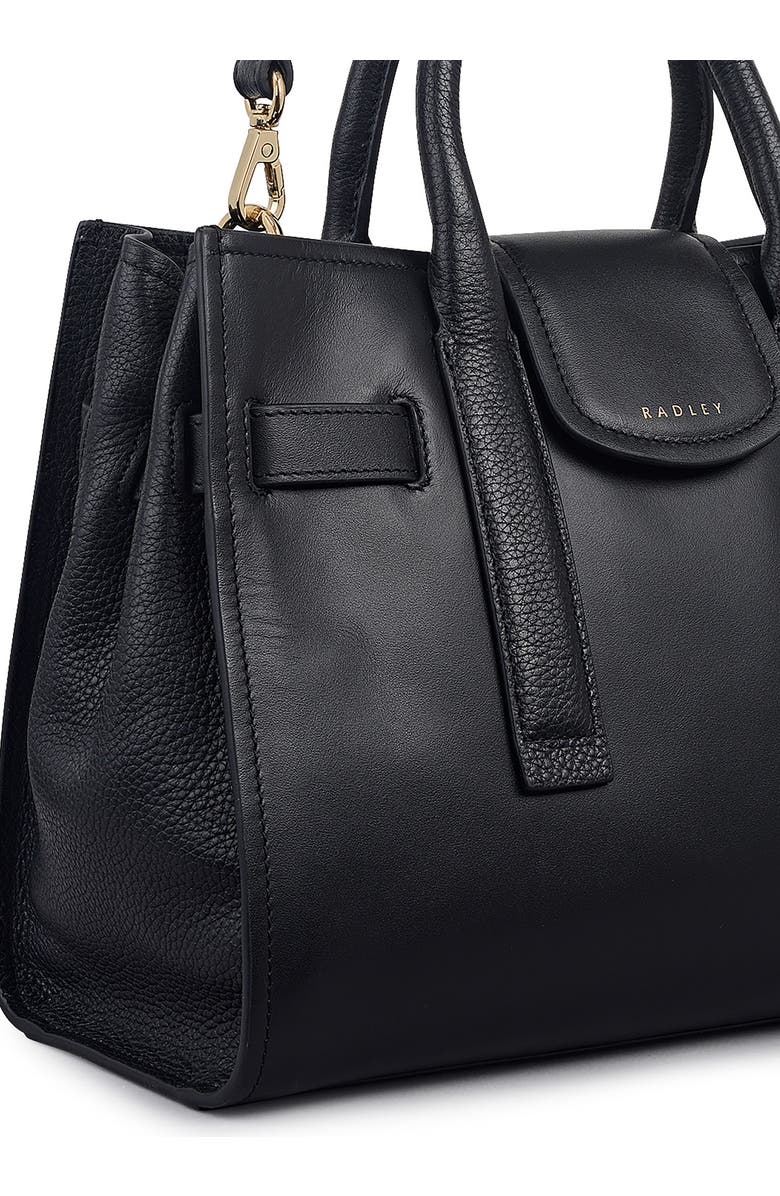 Radley St. Pancras Lane Small Leather Tote Bag, Alternate, color, Black